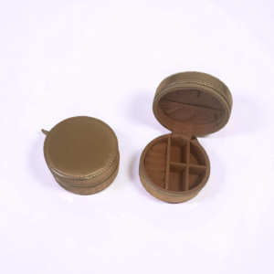 Round Travel Jewelry Case